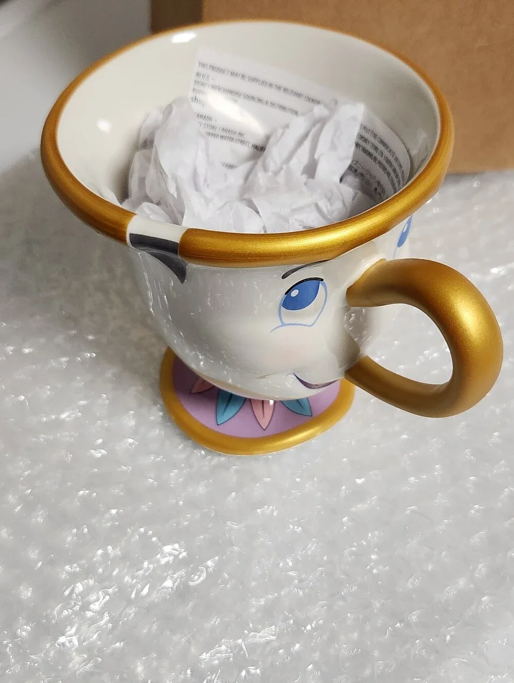Disney Store Chip Tea Cup Beauty And The Beast Coffee Mug Tea Cup